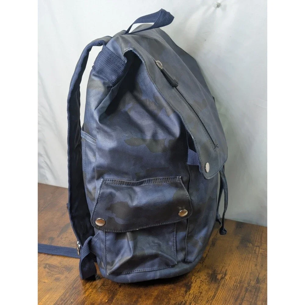 Duchamp London Laptop Backpack Rucksack Blue/Gray Camouflage